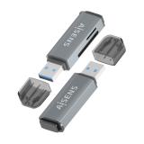 AISENS - Lector De Tarjetas SD, Micro SD, MMC, Rs-MMC, MMC Micro, USB-A, Gris