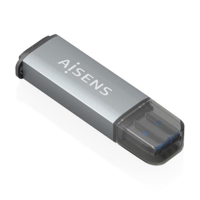 AISENS - Lector De Tarjetas SD, Micro SD, MMC, Rs-MMC, MMC Micro, USB-A, Gris