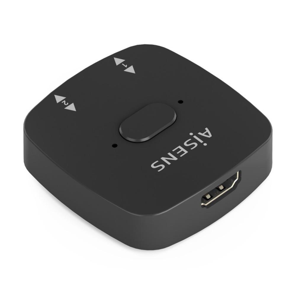 AISENS - HDMI Conmutador Switch 4K@60Hz 2x1, Negro