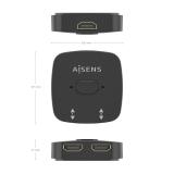 AISENS - HDMI Conmutador Switch 4K@60Hz 2x1, Negro