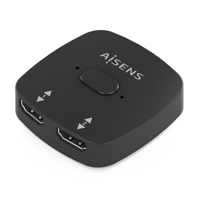 AISENS - HDMI Conmutador Switch 4K@60Hz 2x1, Negro