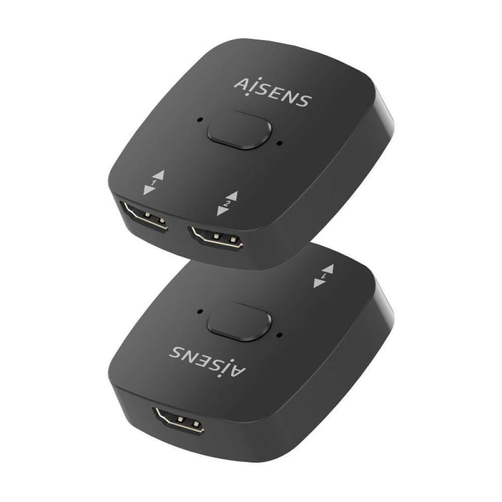 AISENS - HDMI Conmutador Switch 4K@60Hz 2x1, Negro