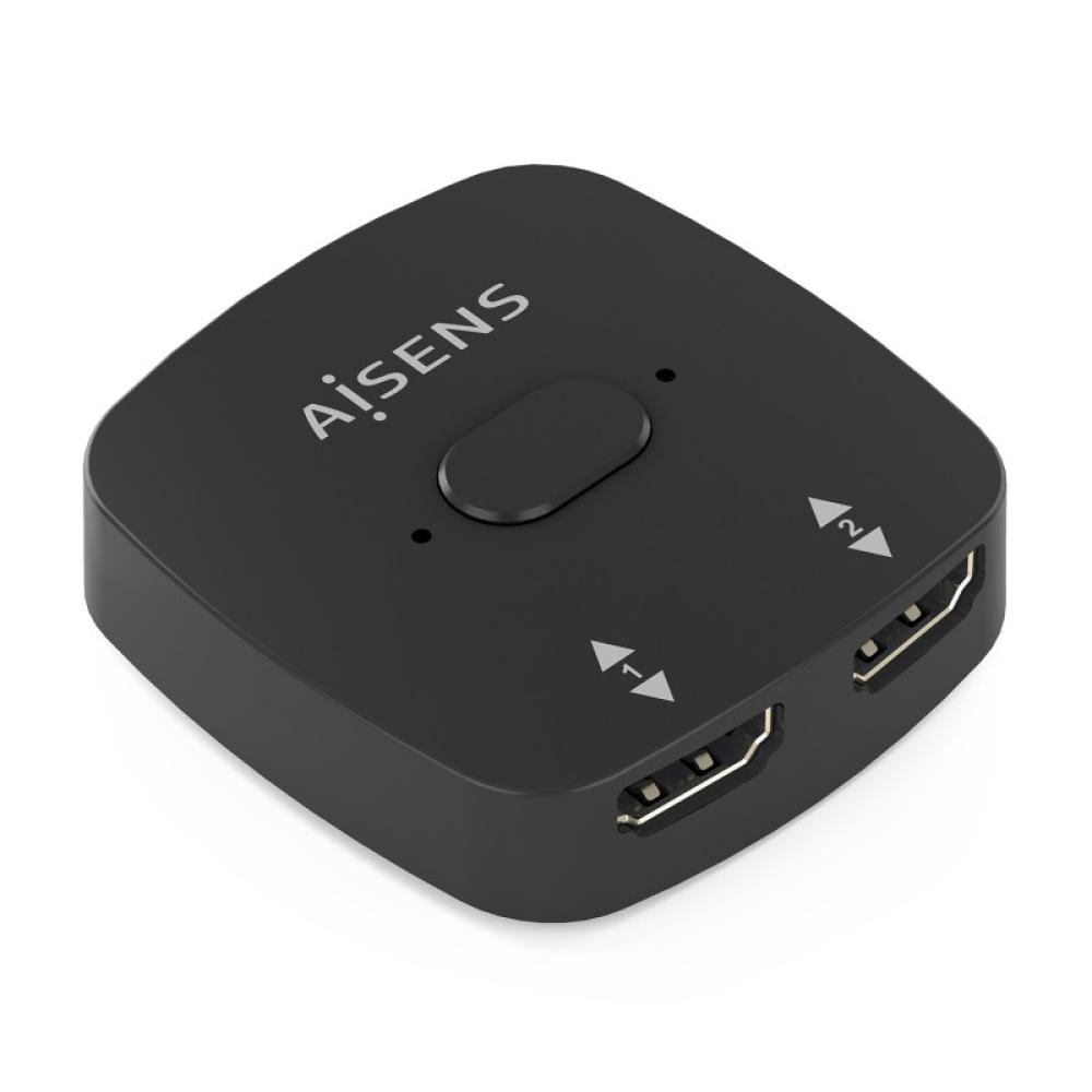 AISENS - HDMI Conmutador Switch 4K@60Hz 2x1, Negro