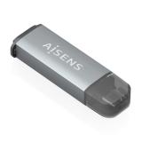 AISENS - Lector De Tarjetas SD, Micro SD, MMC, Rs-MMC, MMC Micro, USB-C, Gris