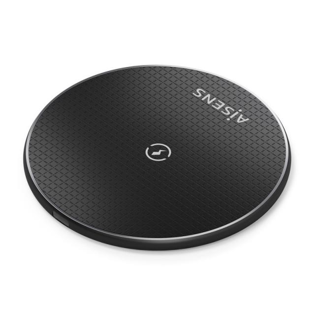 AISENS - Cargador Inalambrico USB-C 15W Para Movil, Negro