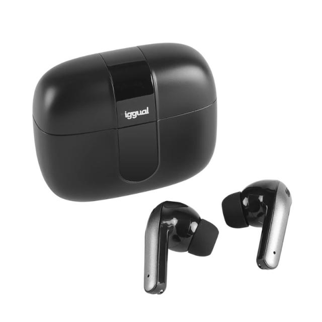 iggual - Auriculares inalámbricos TWS Bluetooth negr