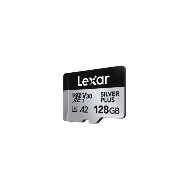 Lexar - Professional SILVER PLUS 128 GB MicroSDXC UHS-I