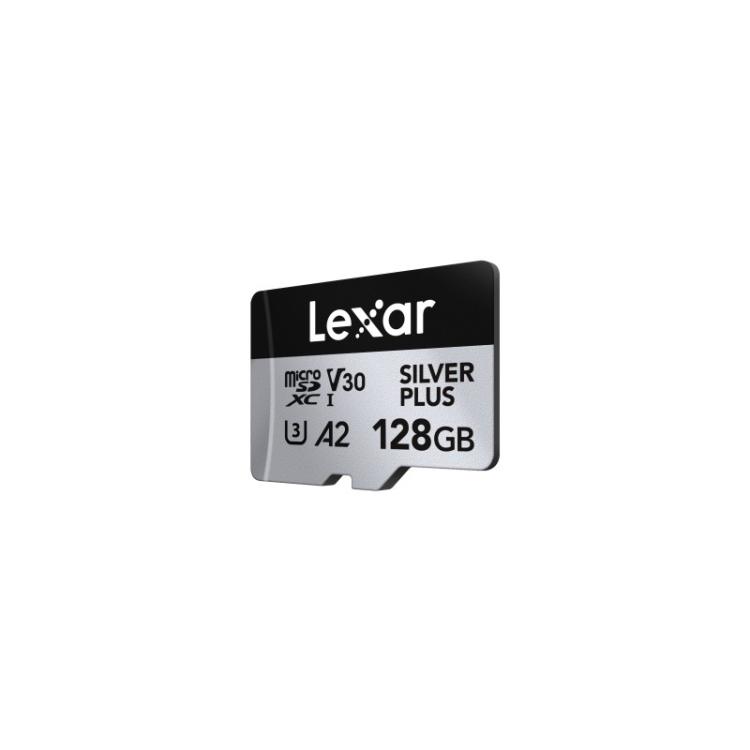Lexar - Professional SILVER PLUS 128 GB MicroSDXC UHS-I