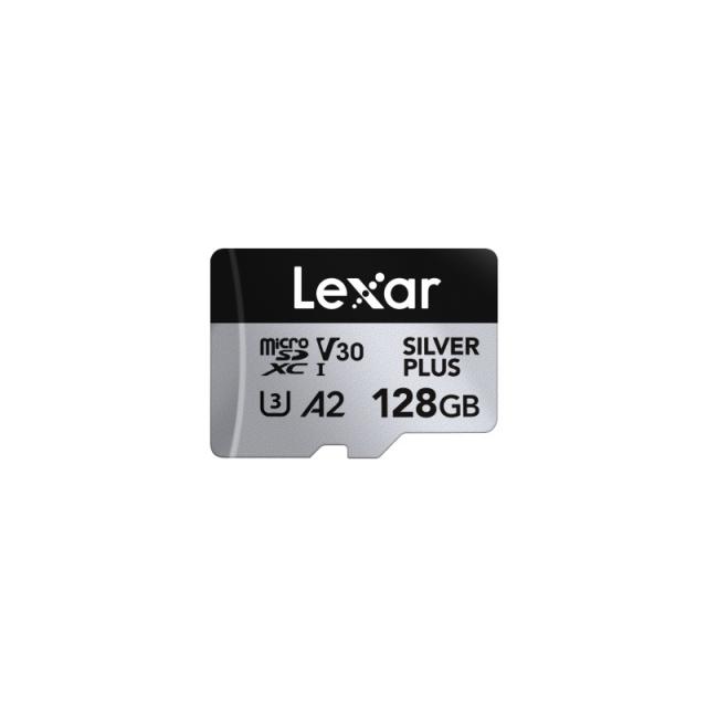 Lexar - Professional SILVER PLUS 128 GB MicroSDXC UHS-I