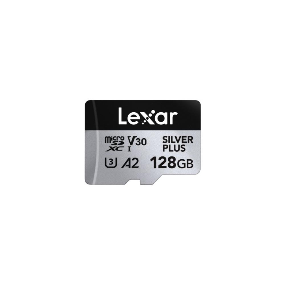 Lexar - Professional SILVER PLUS 128 GB MicroSDXC UHS-I