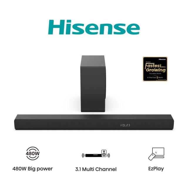 Hisense - HS3100 Negro 3.1 canales 480 W