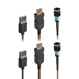 Lindy - 38360 Cable de fibra óptica e InfiniBand 100 m MPO Multicolor