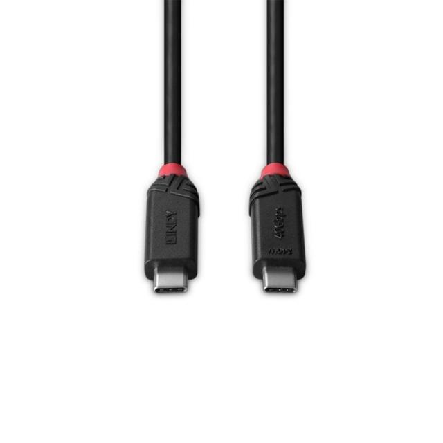 Lindy - 37000 cable USB USB4 Gen 3x2 0,5 m USB C Negro