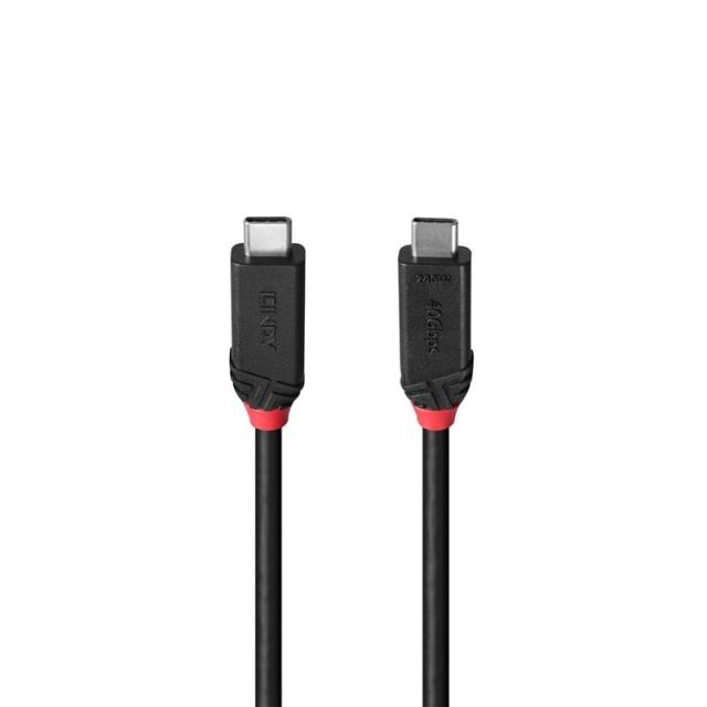 Lindy - 37000 cable USB USB4 Gen 3x2 0,5 m USB C Negro
