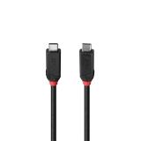 Lindy - 37000 cable USB USB4 Gen 3x2 0,5 m USB C Negro