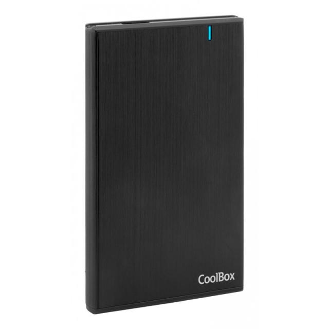 CoolBox - CAJA/CARCASA HDD/SSD 2.5" SLIMCHASE A2540 USB3.2 GEN1 ALUMINIO NEGRO