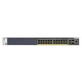 NETGEAR - M4300-28G-PoE+ Gestionado L3 Gigabit Ethernet (10/100/1000) Energía sobre Ethernet (PoE) 1U Negro