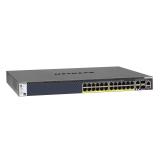 NETGEAR - M4300-28G-PoE+ Gestionado L3 Gigabit Ethernet (10/100/1000) Energía sobre Ethernet (PoE) 1U Negro