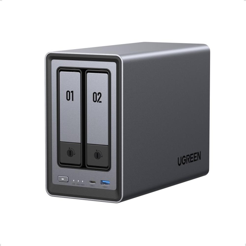 Ugreen - NASync DXP2800 NAS System 2-Bay Compacto Intel® N N100 8 GB DDR5 0 TB UGOS Pro Negro