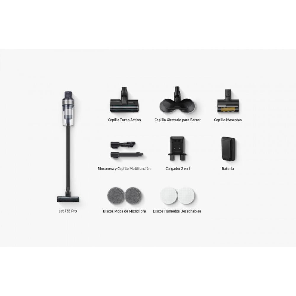 Samsung - Aspiradora Escoba sin Cable Jet 75B Pro Digital Inverter VS20B75ADR5/WA