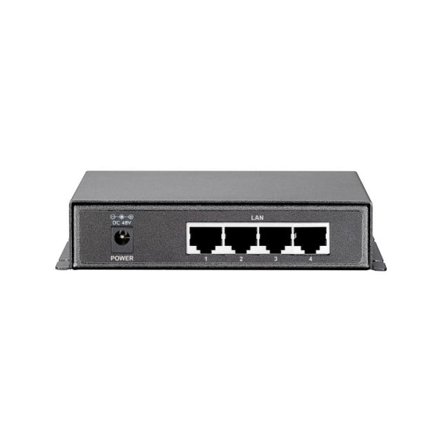 LevelOne - Switch Gigabit Ethernet PoE de 8 puertos, 61.6W, 802.3af PoE, 4 Puertos PoE