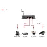 LevelOne - Switch Gigabit Ethernet PoE de 8 puertos, 61.6W, 802.3af PoE, 4 Puertos PoE