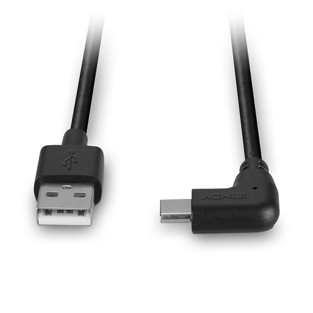 Lindy - 32000 cable USB USB 2.0 0,5 m USB A USB C Negro