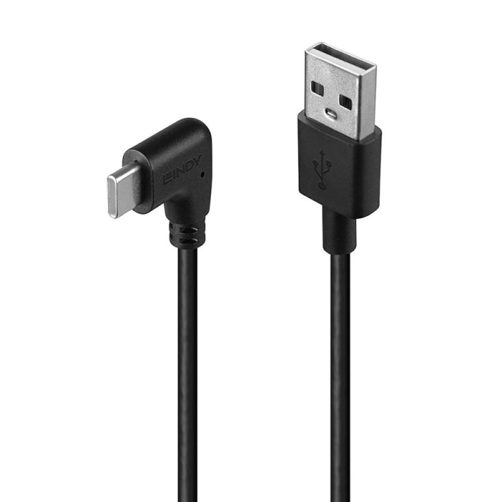 Lindy - 32000 cable USB USB 2.0 0,5 m USB A USB C Negro