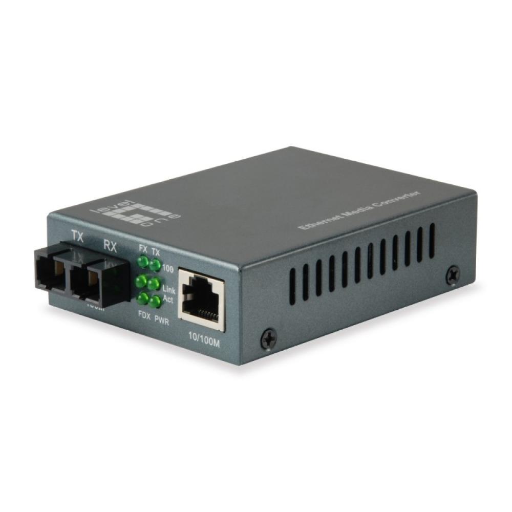 LevelOne - FVT-1101 convertidor de medio 100 Mbit/s 1310 nm Multimodo Negro