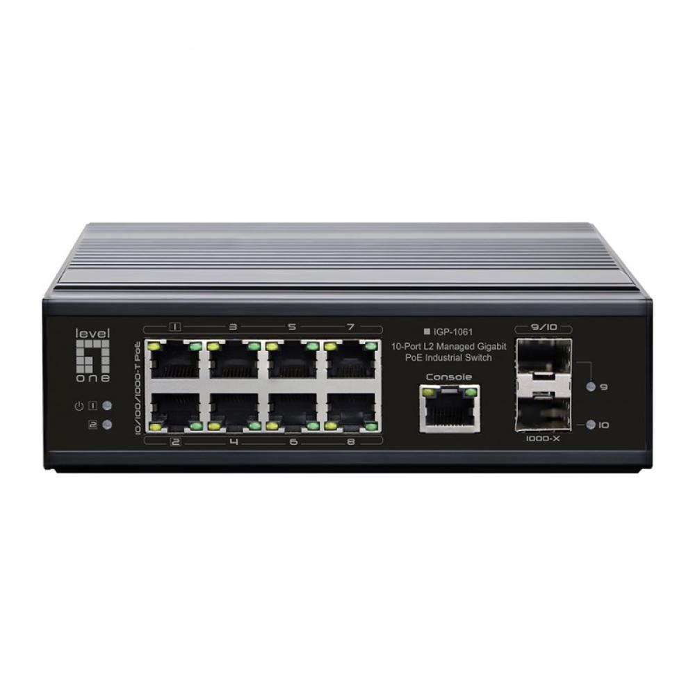 LevelOne - IGP-1061 switch Gestionado L2 Gigabit Ethernet (10/100/1000) Energía sobre Ethernet (PoE) Negro
