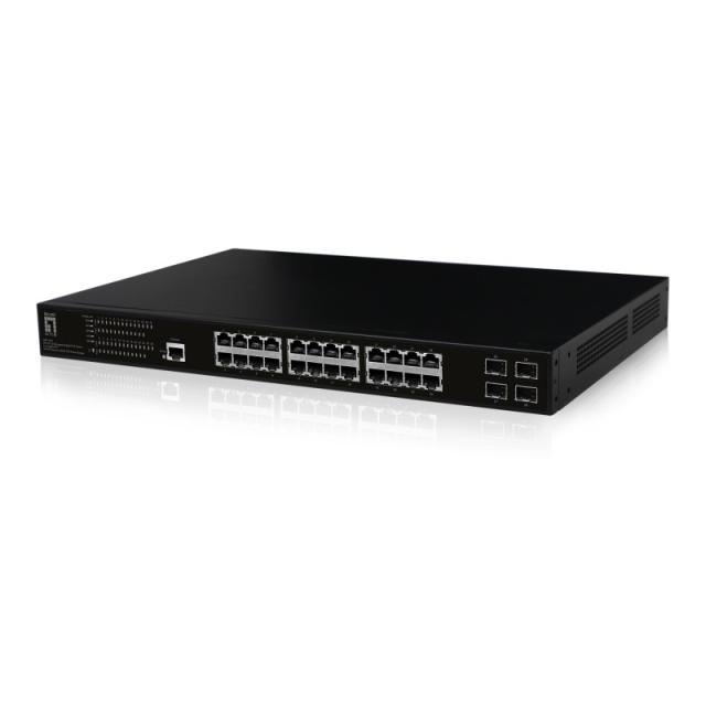 LevelOne - GEP-2861 switch Gestionado L2 Gigabit Ethernet (10/100/1000) Energía sobre Ethernet (PoE) 1U Negro