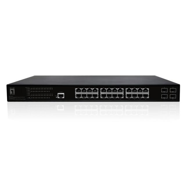 LevelOne - GEP-2861 switch Gestionado L2 Gigabit Ethernet (10/100/1000) Energía sobre Ethernet (PoE) 1U Negro