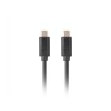 Lanberg - CA-CMCM-32CU-0005-BK cable USB 0,5 m USB 3.2 Gen 2 (3.1 Gen 2) USB C Negro