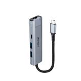 Lindy - 43422 hub de interfaz USB 3.2 Gen 2 (3.1 Gen 2) Type-C 10000 Mbit/s Gris