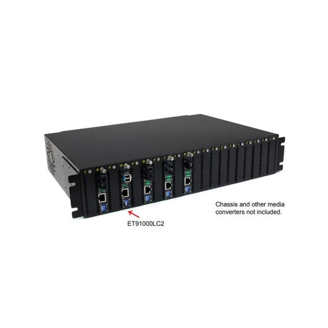 StarTech.com - Conversor de Medios Gigabit a Fibra Multimodo Modo 1000Mbps LC 550m