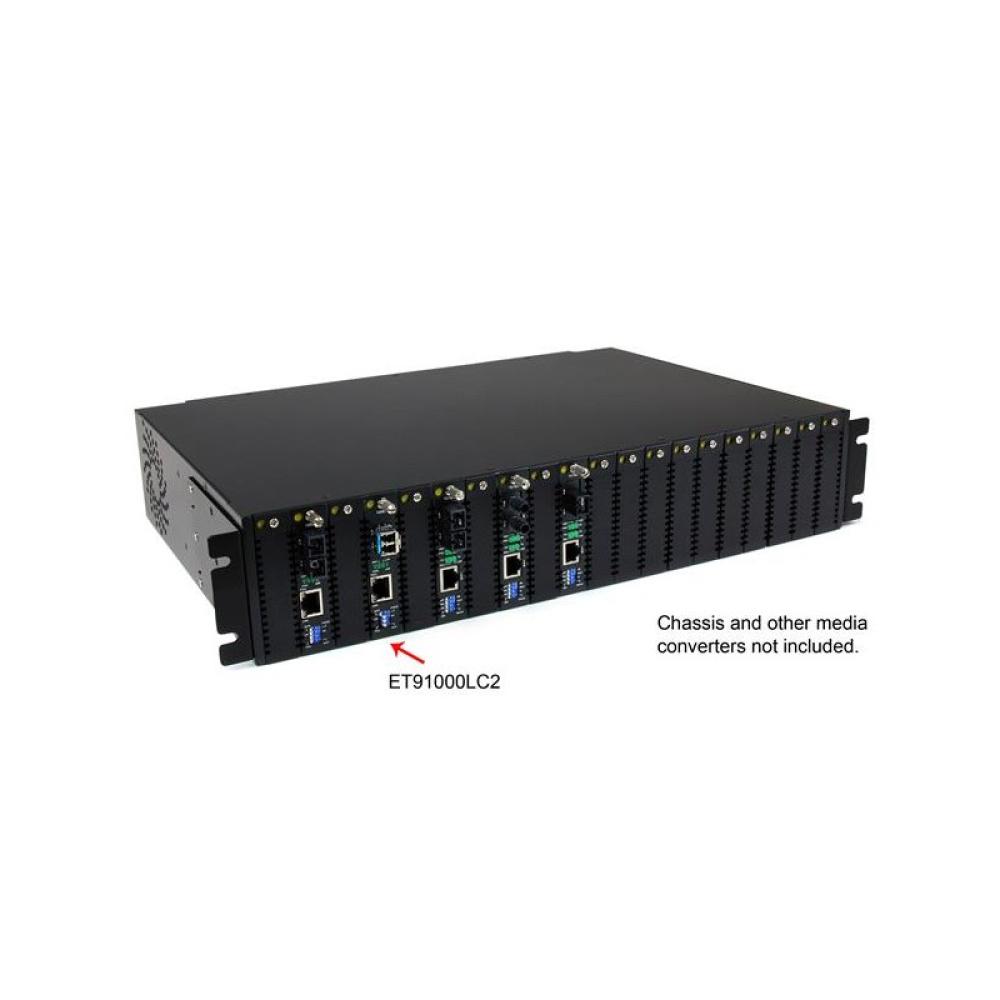 StarTech.com - Conversor de Medios Gigabit a Fibra Multimodo Modo 1000Mbps LC 550m