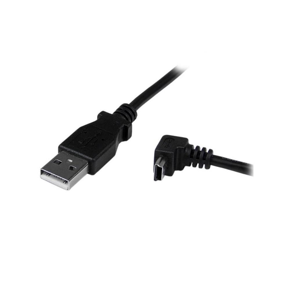 StarTech.com - Cable Adaptador 2m USB A Macho a Mini USB B Macho Acodado en Ángulo hacia Abajo