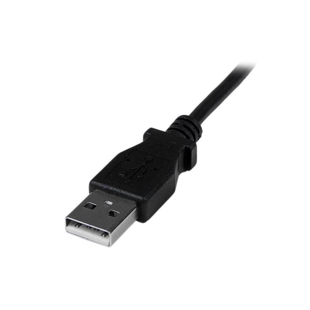 StarTech.com - Cable Adaptador 2m USB A Macho a Mini USB B Macho Acodado en Ángulo hacia Abajo