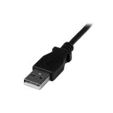 StarTech.com - Cable Adaptador 2m USB A Macho a Mini USB B Macho Acodado en Ángulo hacia Abajo