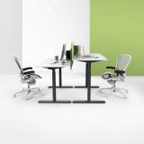 AISENS - Bastidor De Escritorio Motorizado, Altura Ajustable Con Panel De Control, 80kg, Negro