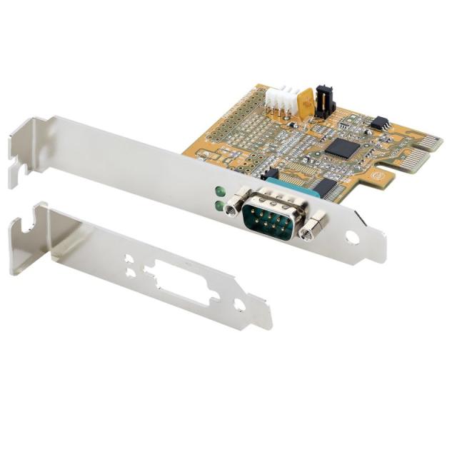 StarTech.com - Tarjeta PCI Express Serie de 1 Puerto, Tarjeta de Interfaz PCIe a Serie RS232 (DB9), Tarjeta Serial, UART 16C1050