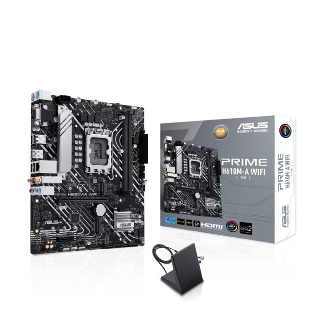 ASUS - PRIME H610M-A WIFI Intel H610 LGA 1700 micro ATX