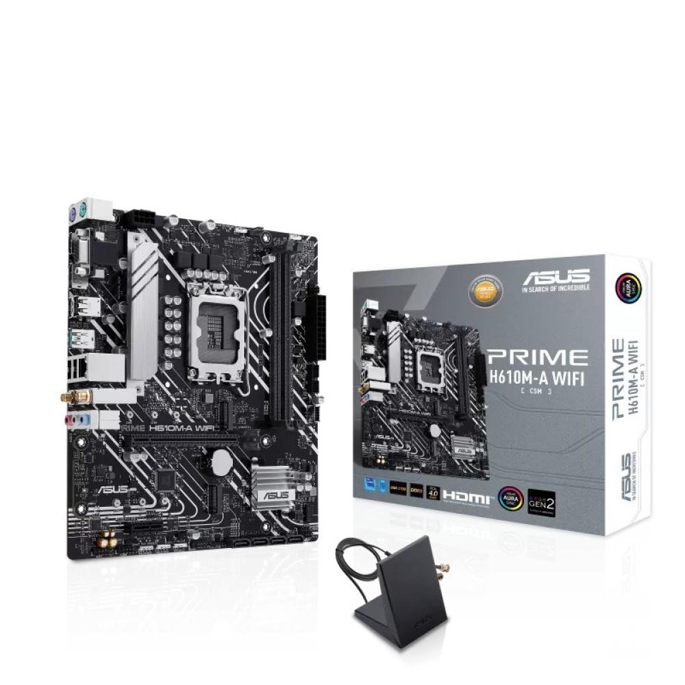 ASUS - PRIME H610M-A WIFI Intel H610 LGA 1700 micro ATX