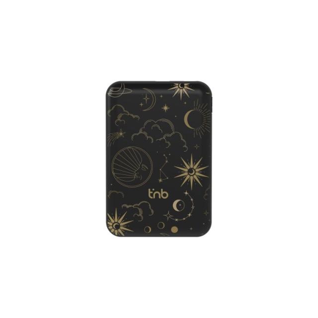 T''nB - PBUMAG5AST batería externa Polímero de litio 5000 mAh Cargador inalámbrico Negro