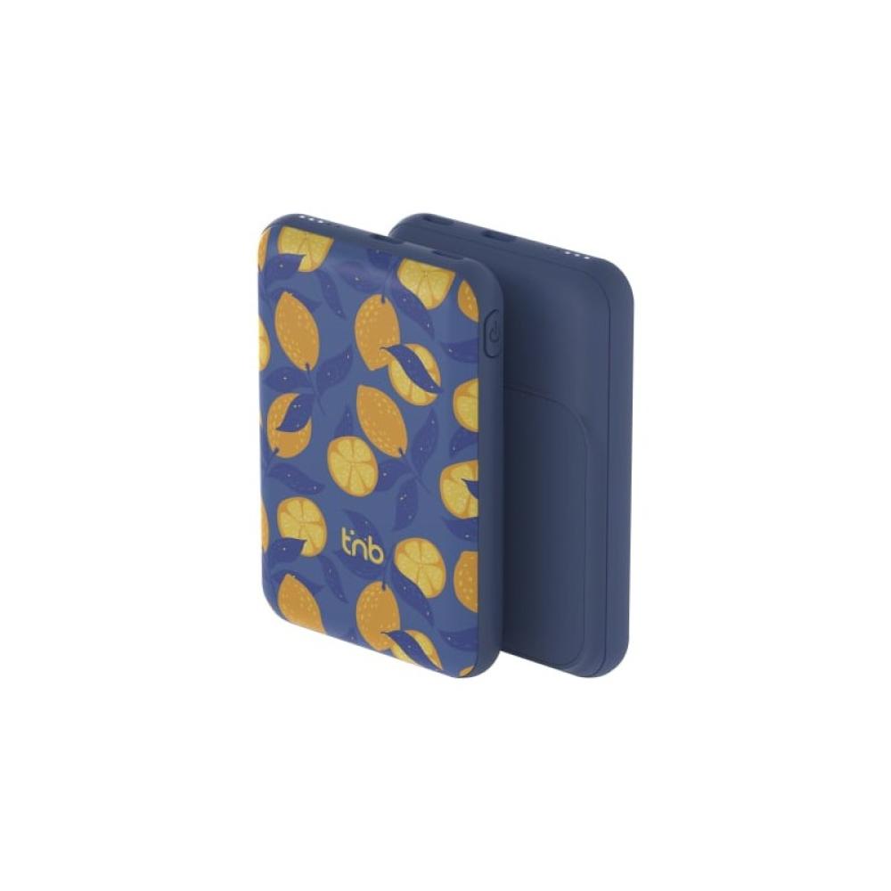 T''nB - PBUMAG5LEM batería externa Polímero de litio 5000 mAh Cargador inalámbrico Azul, Amarillo