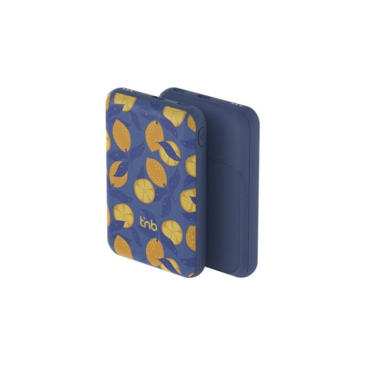 T''nB - PBUMAG5LEM batería externa Polímero de litio 5000 mAh Cargador inalámbrico Azul, Amarillo