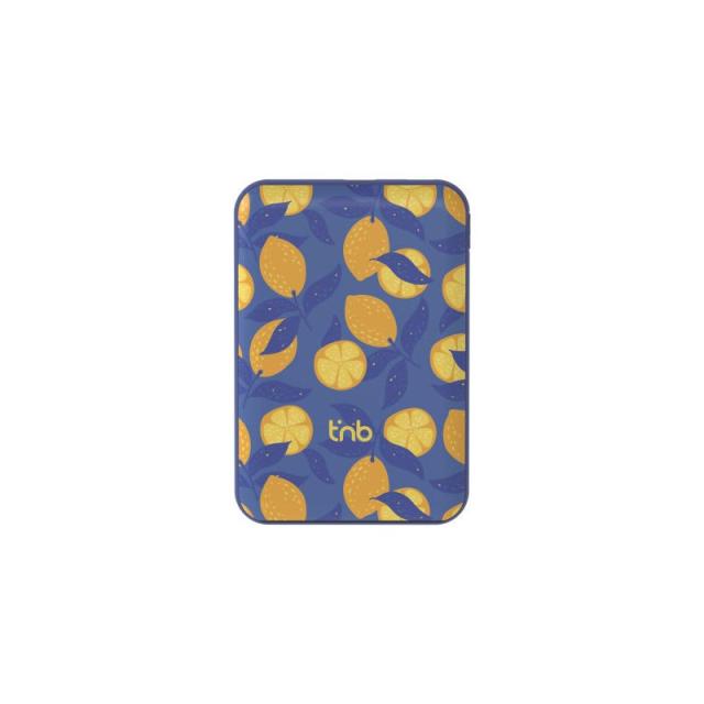 T''nB - PBUMAG5LEM batería externa Polímero de litio 5000 mAh Cargador inalámbrico Azul, Amarillo