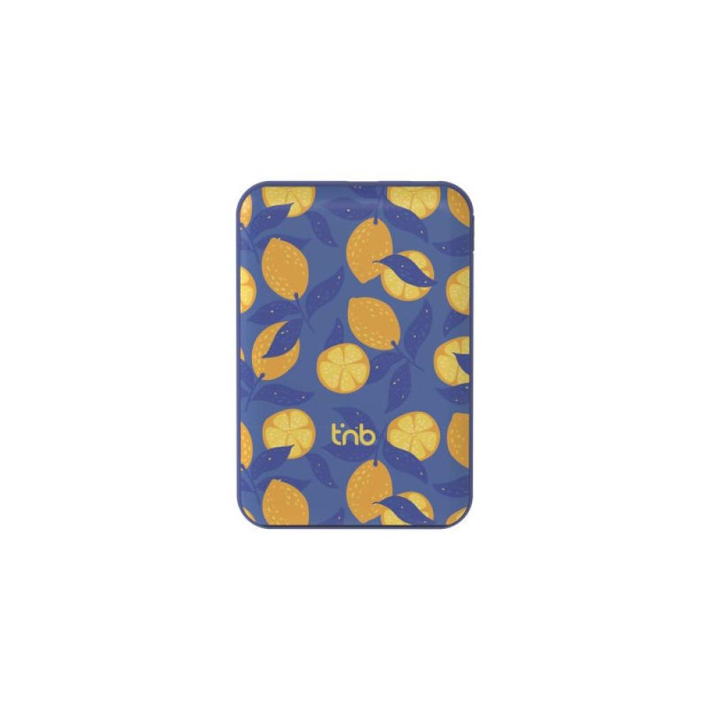 T''nB - PBUMAG5LEM batería externa Polímero de litio 5000 mAh Cargador inalámbrico Azul, Amarillo