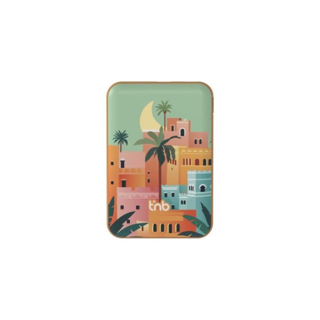 T''nB - PBUMAG5AST Polímero de litio 5000 mAh Cargador inalámbrico Beige, Azul, Naranja