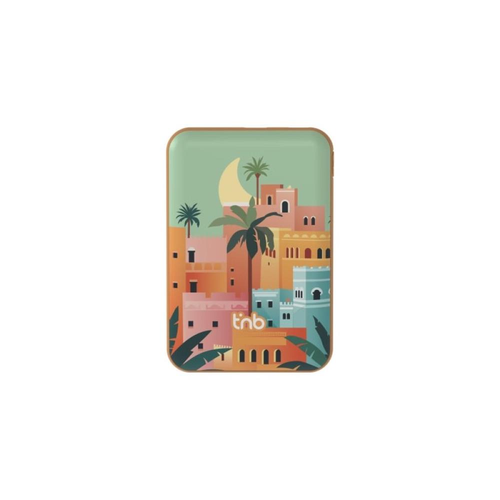 T''nB - PBUMAG5AST Polímero de litio 5000 mAh Cargador inalámbrico Beige, Azul, Naranja